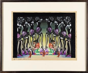 ANTHONY NELLÉ (1894-1977) Shine Ladies Shine.  Set design / African-American musical